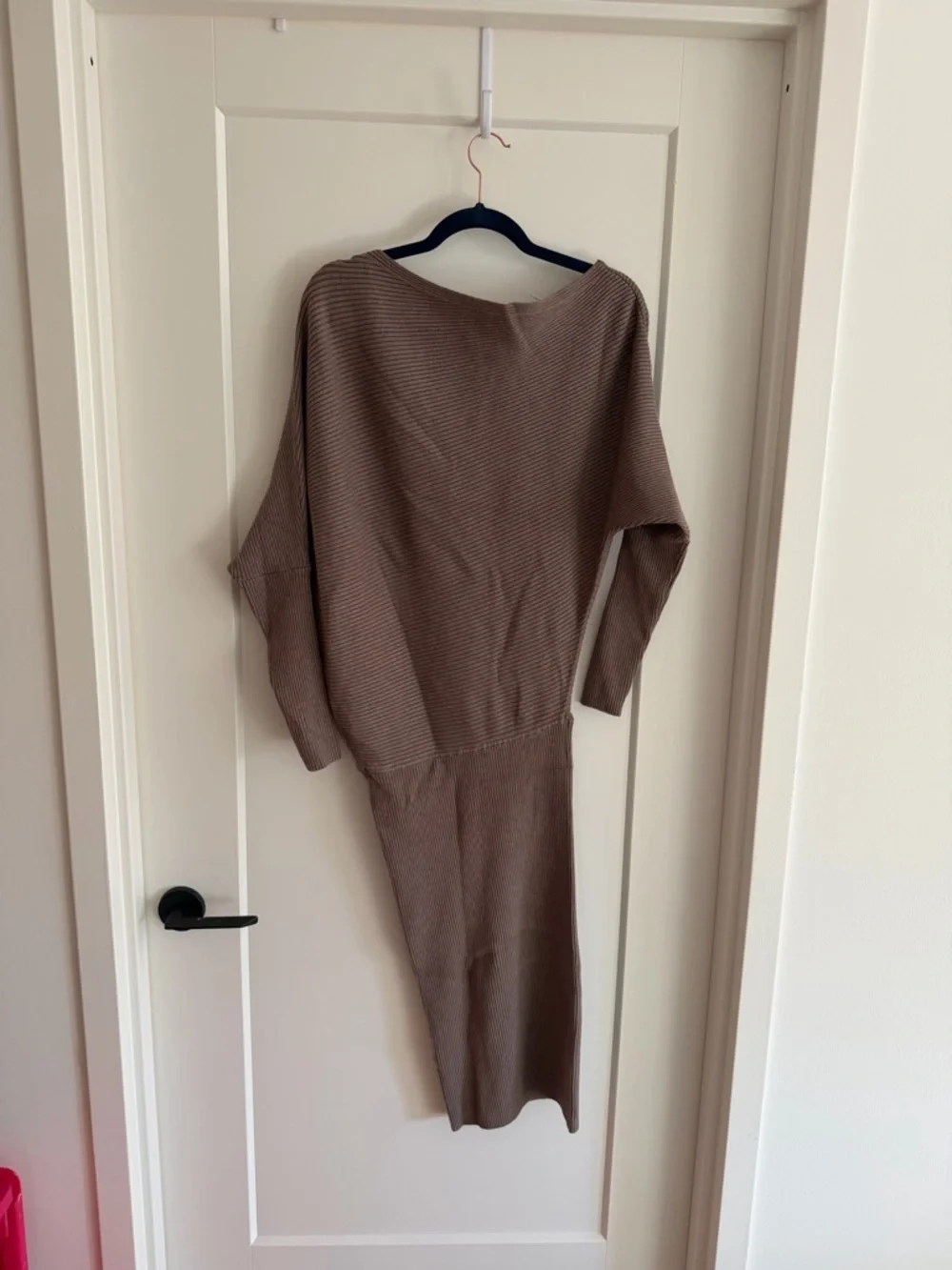 Reiss One-Shoulder Ribbed Knit Dress - Picture 6 of 6